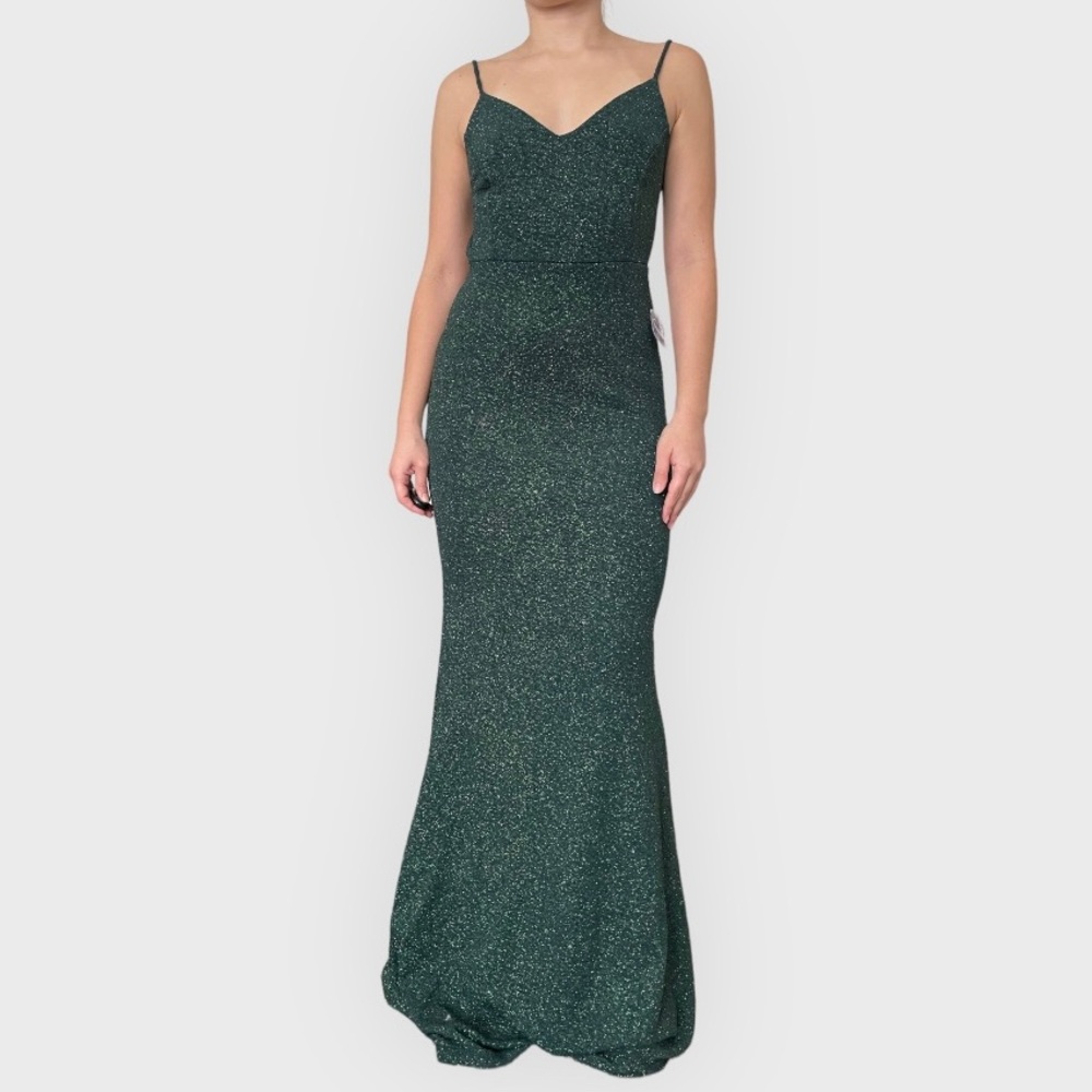 NWT Windsor emerald green sparkly prom dress